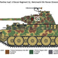 Esquema de pintura 3 de la maqueta del carro de combate alemán Panther Ausf A en escala 1:72 de Italeri referencia 7018