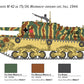 Decoración 1 de la maqueta del carro italiano Semovente M2 en versión mejorada en escala 1:35 de Italeri referencia 6759