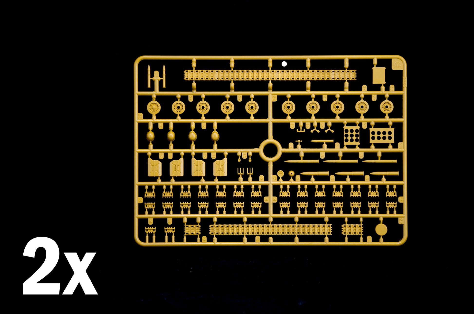 Grapa 5 de la maqueta del carro italiano Semovente M2 en versión mejorada en escala 1:35 de Italeri referencia 6759
