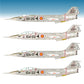 Set de calcas con insignias españolas para las maquetas del caza F-104G en escala 1:32 de Series Españolas referencia 2332