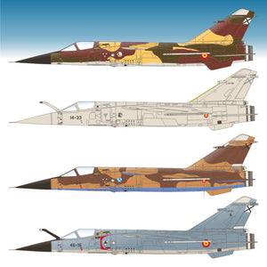 Set de calcas españolas para el caza Mirage F 1 en escala 1:48 del fabricante Series Españolas referencia 548