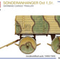 Camuflaje 4 de la maqueta del trailer alemán Soderanhanger Ost de 1,5 toneladas en escala 1:35 de Miniart referencia 35428
