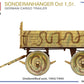 Camuflaje 3 de la maqueta del trailer alemán Soderanhanger Ost de 1,5 toneladas en escala 1:35 de Miniart referencia 35428