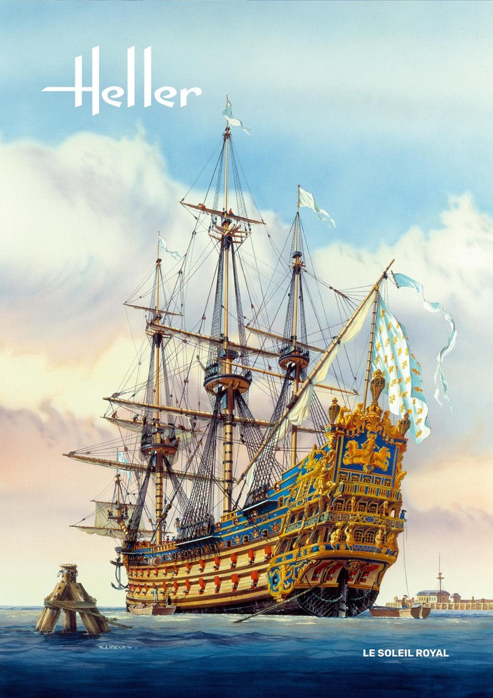 Maqueta del barco francés sol real en escala 1:100 de Heller con referencia 80899