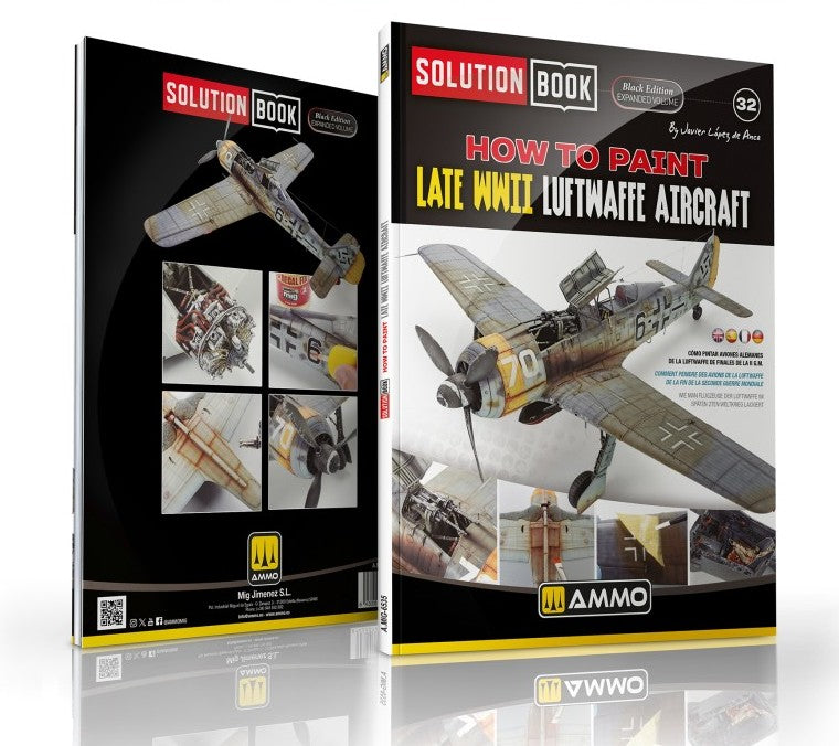 Portada del libro multilngue SolutionBook 32 de Ammo para pintar aviones alemanes de finales de la 2ªGM de Ammo referencia 6535