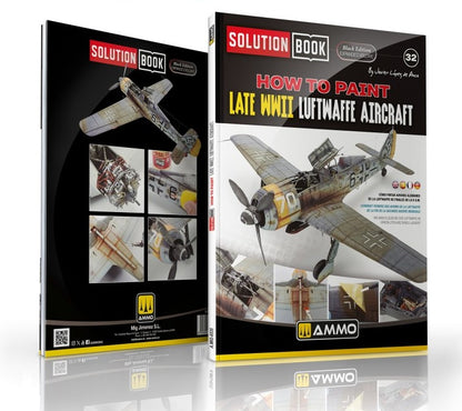 Portada del libro multilngue SolutionBook 32 de Ammo para pintar aviones alemanes de finales de la 2ªGM de Ammo referencia 6535