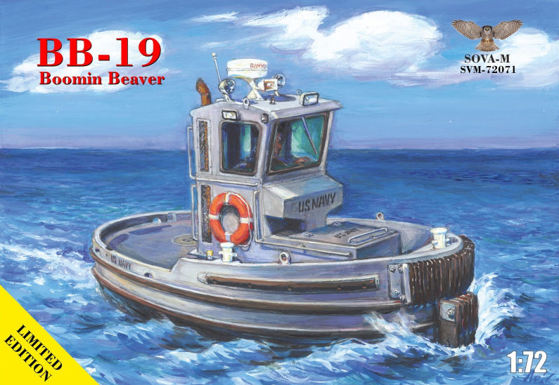 Maqueta del remolcador BB-19 Boomin Beaver en escala 1:72 de Sova-M referencia 72071
