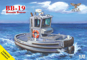 Maqueta del remolcador BB-19 Boomin Beaver en escala 1:72 de Sova-M referencia 72071