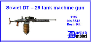 Ametralladora sovieta para tanques DT-29 en escala 1:35 de Dnepro Model referencia 3542