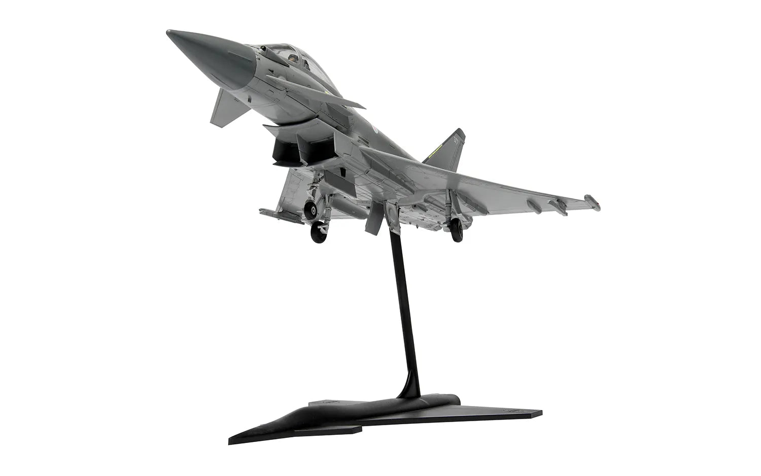 Vista inferior del caza inglés Eurofighter Typhoon FGR.4 en escala 1:72 del fabricante Airfix referencia 55016