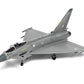 Vista frontal del caza inglés Eurofighter Typhoon FGR.4 en escala 1:72 del fabricante Airfix referencia 55016