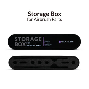 Caja de almacenamiento de piezas de aerógrafos Gaahleri, agujas, cabezales y obturadores