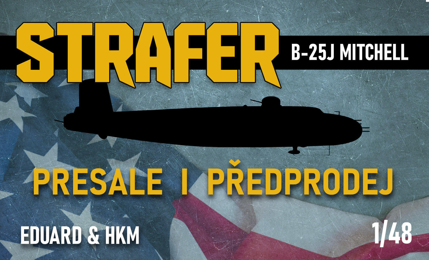 Portada de la caja del bombardero B-25J Mitchell en escala 1:48 de Eduard referencia 548001