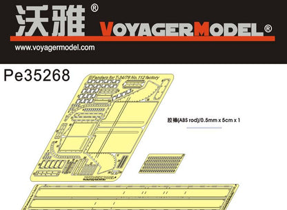 Set de mejora de guardabarros para tanques rusos de Dragon modelo T34/76 en escala 1:35 de Voyager Model referencia PE35268