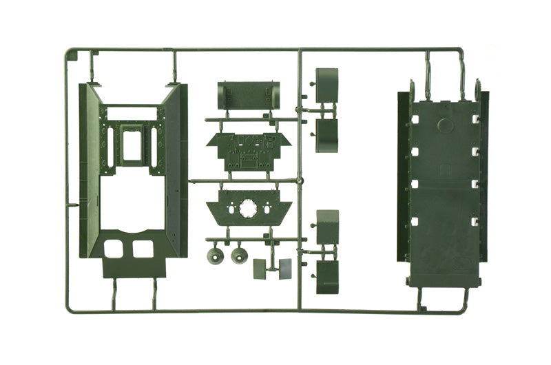 Grapa 1 de la maqueta del carro soviético T-34/85 de la planta 112 en escala 1:35 de Italeri referencia 6758