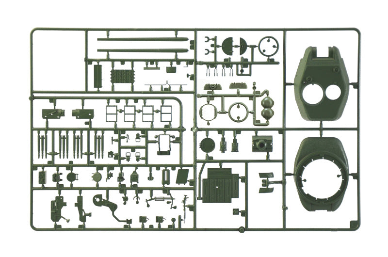Grapa 2 de la maqueta del carro soviético T-34/85 de la planta 112 en escala 1:35 de Italeri referencia 6758