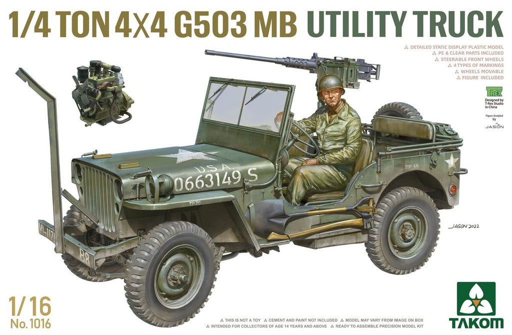 TAKOM (1/16) ¼-ton 4×4 G503 MB Utility Truck