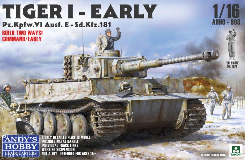 TAKOM (1/16) Tiger I Early Pz.Kpfw.VI Ausf. E (Andy's Hobby Headquarters)