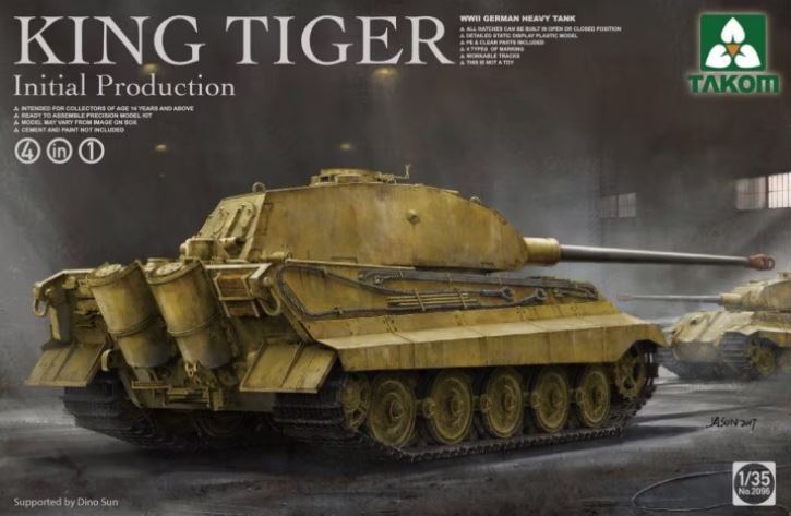 TAKOM (1/35) WWII German Heavy Tank King Tiger Initial production