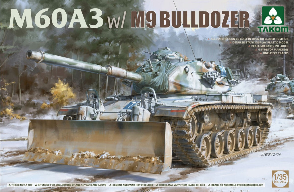 TAKOM (1/35) M60A3 w/M9 Bulldozer