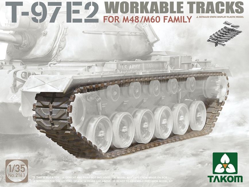TAKOM (1/35) T-97E2 Workable Tracks for M48/M60 Family