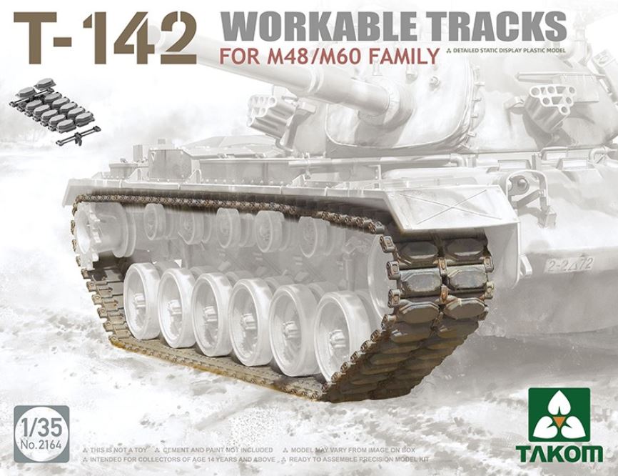 TAKOM (1/35) T-142 Workable Tracks for M48/M60 Family