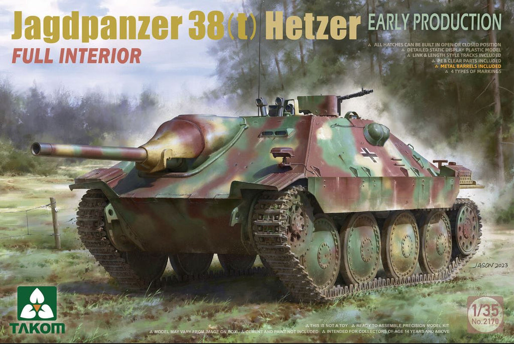 TAKOM (1/35) Jagdpanzer 38(t) Hetzer Early Production - Full Interior