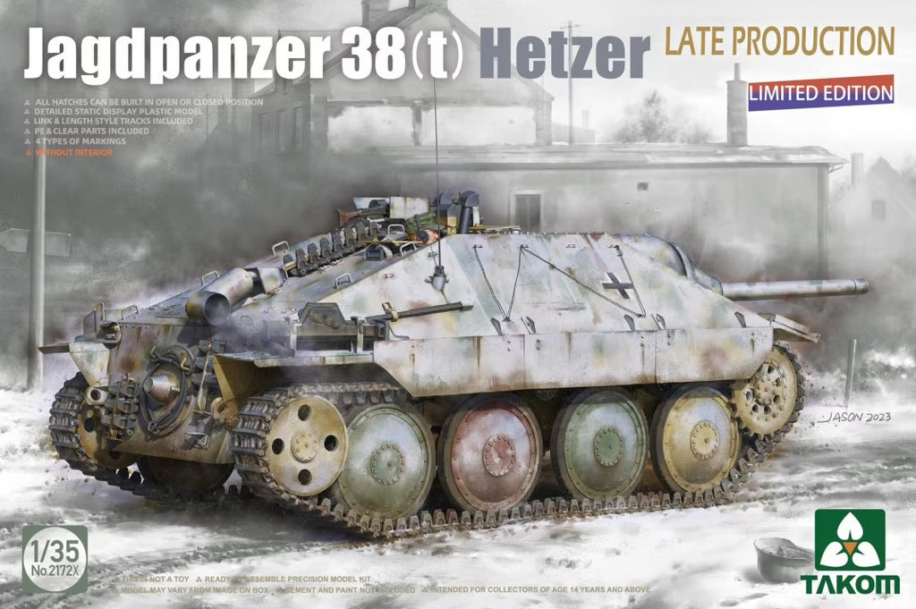 TAKOM (1/35) Jagdpanzer 38(t) Hetzer Late Production Limited Edition (Without Interior)