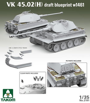 TAKOM (1/35) VK45.02(H) Draft Blueprint w1461