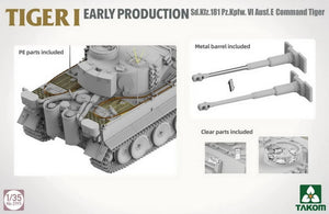 TAKOM (1/35) Sd.Kfz.  181 Pz.Kpfw.VI  Ausf.E Tiger I Command Tiger Michael Wittmann Premières productions