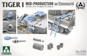 TAKOM (1/35) Tiger I Mid-Production con Zimmerit - Sd.Kfz.  181 Pz.Kpfw.  VI Ausf. E