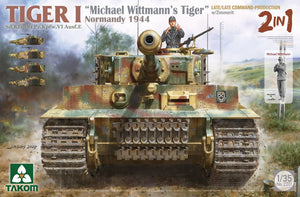 TAKOM (1/35) Tiger I Sd.Kfz.181 Pz.Kpfw.VI Ausf.E 'Michael Wittmann's Tiger' Normandy 1944 - Late/Late Command-Production With Zimmerit (2 In 1)
