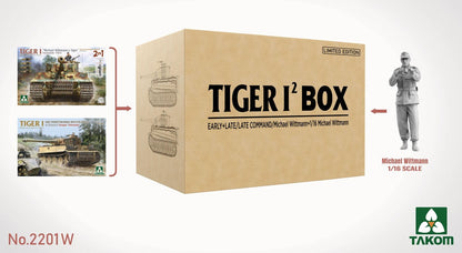 TAKOM (1/35) Double Tiger I Box Limited Edition (Early And Late/Late Command/Michael Wittmann And 1/16 Michael Wittmann)