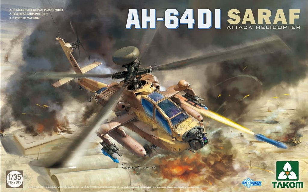 TAKOM (1/35) AH-64DI Saraf Attack Helicopter