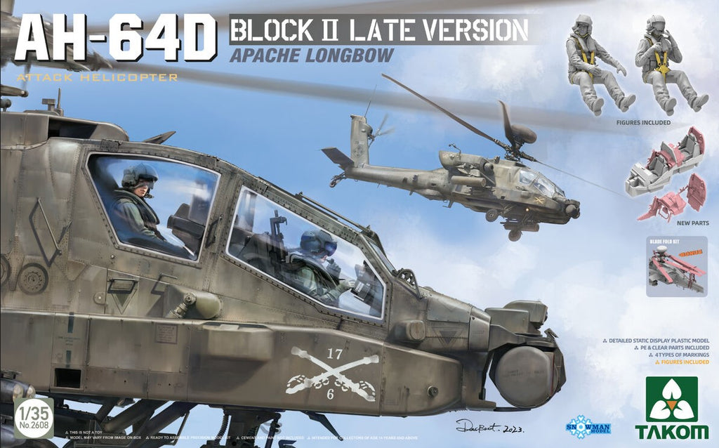 TAKOM (1/35) AH-64D Apache Longbow Block II Late Version