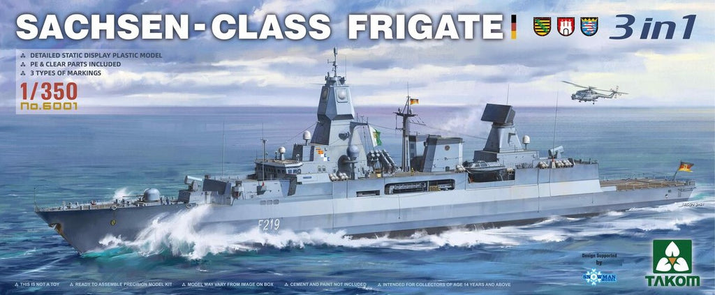 TAKOM (1/350) Sachsen-Class Frigate