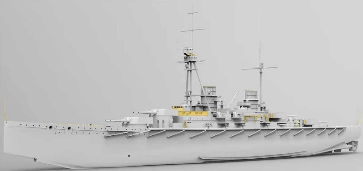 TAKOM (1/700) SMS Derfflinger 1917 (Full Hull with metal barrels)