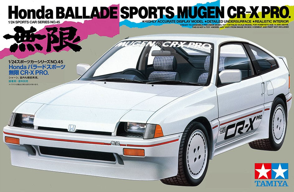 TAMIYA (1/24) Honda Ballade Sports Mugen CR-X Pro