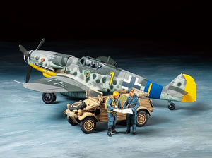 TAMIYA (1/48) Messerschmitt Bf109 G-6 & Kübelwagen Type 82 Set