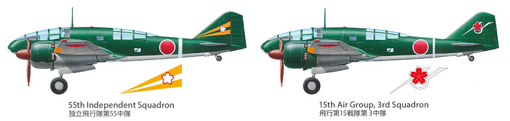 Decoraciones del avión del set de avión japonés Ki-46 con vehículo Kurogane en escala 1:48 de Tamiya referencia 32517