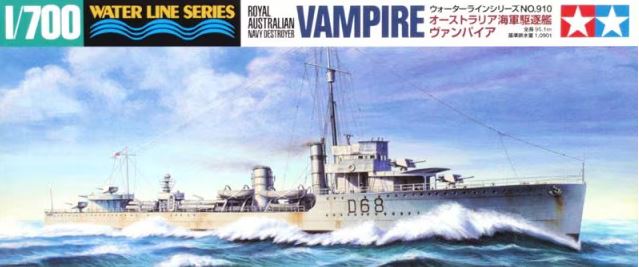 TAMIYA (1/700) Royal Australian Navy Destroyer Vampire