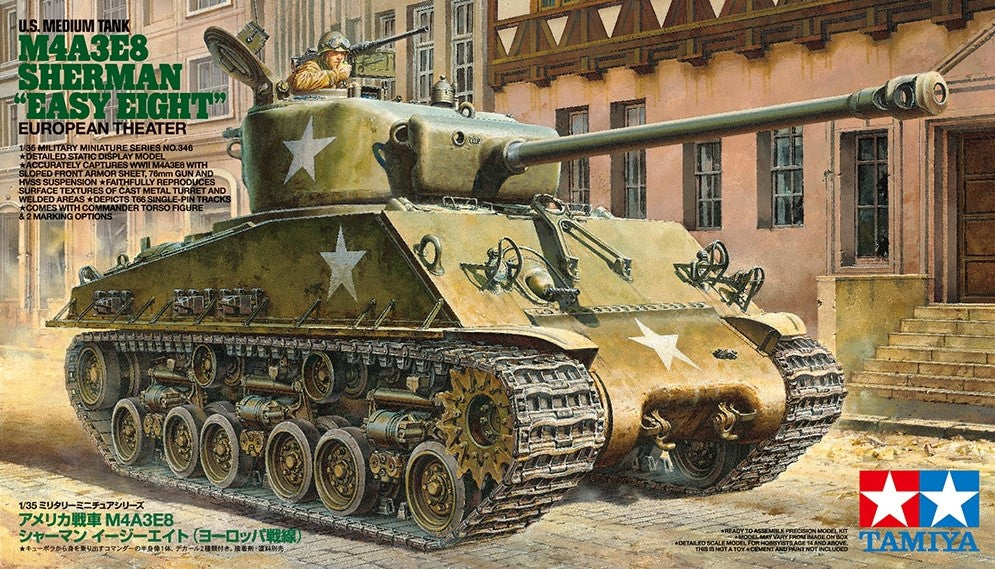 TAMIYA (1/35) U.S. Medium Tank M4A3E8 Sherman "Easy Eight" European Theater