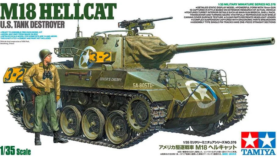 TAMIYA (1/35) M18 Hellcat U.S. Tank Destroyer