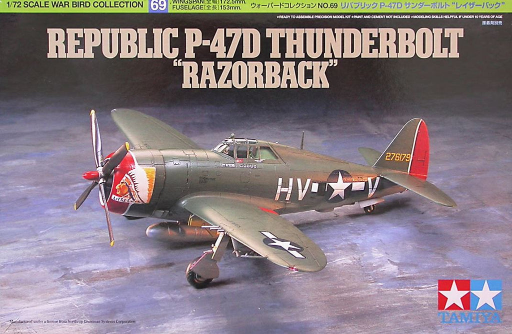 TAMIYA (1/72) Republic P-47D Thunderbolt "Razorback"
