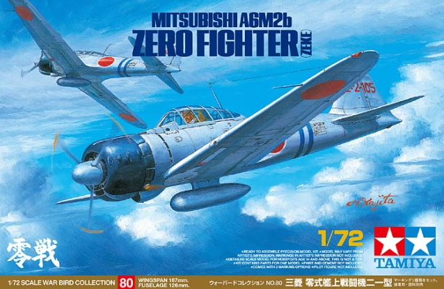 TAMIYA (1/72) Mitsubishi A6M2b Zero Fighter (Zeke)