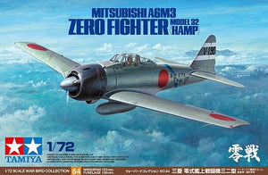 TAMIYA (1/72) Mitsubishi A6M3 Zero Fighter Model 32 (Hamp)