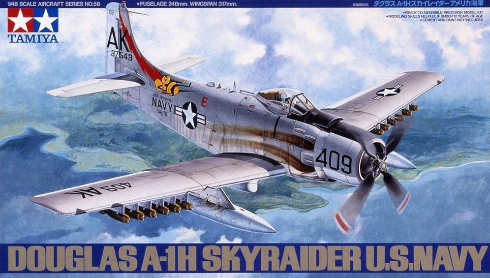 TAMIYA (1/48) Douglas A-1H Skyraider U.S. Navy