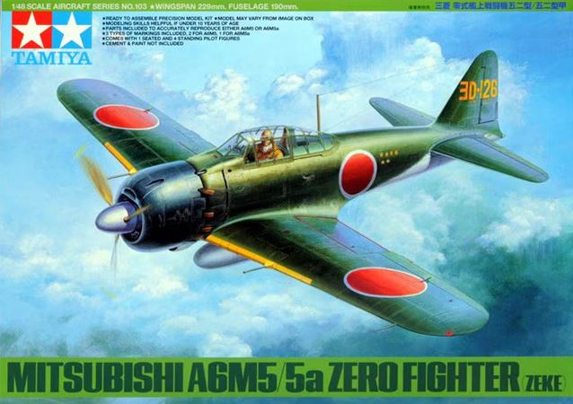 TAMIYA (1/48) Mitsubishi A6M5/5a Zero Fighter (Zeke)