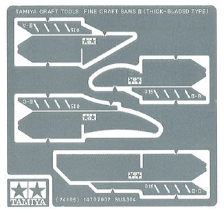 TAMIYA Fine Craft Saws III (Thick-Bladed Type)