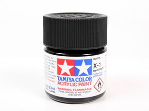 TAMIYA X-1 Black Gloss (Bote Grande 23ml)
